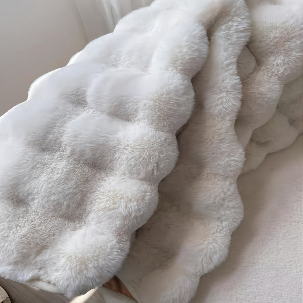 Round Fluffy Rug Plush Shaggy Circle Bedroom Carpet - Image 5