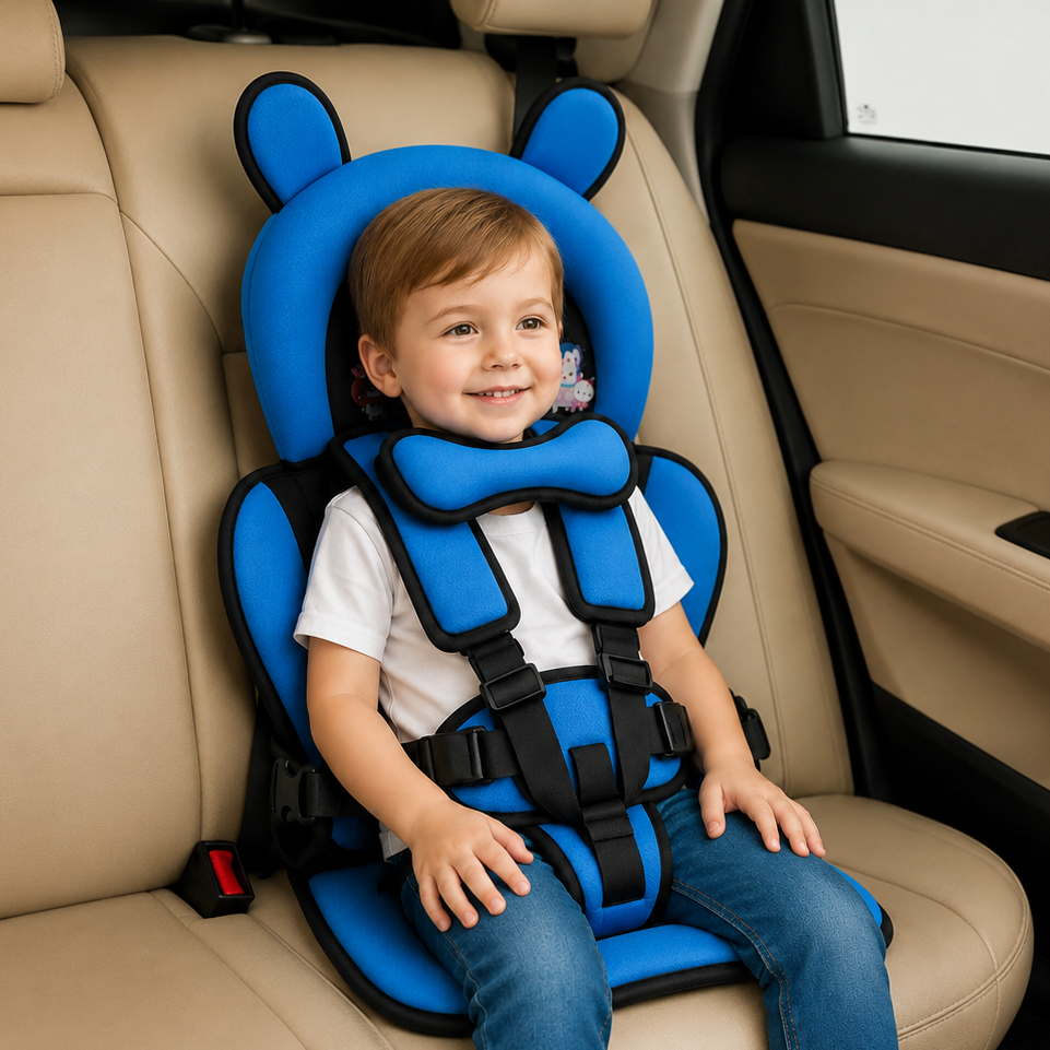 Children Car Seat Head Support Pillow with Bear Design - Image 11