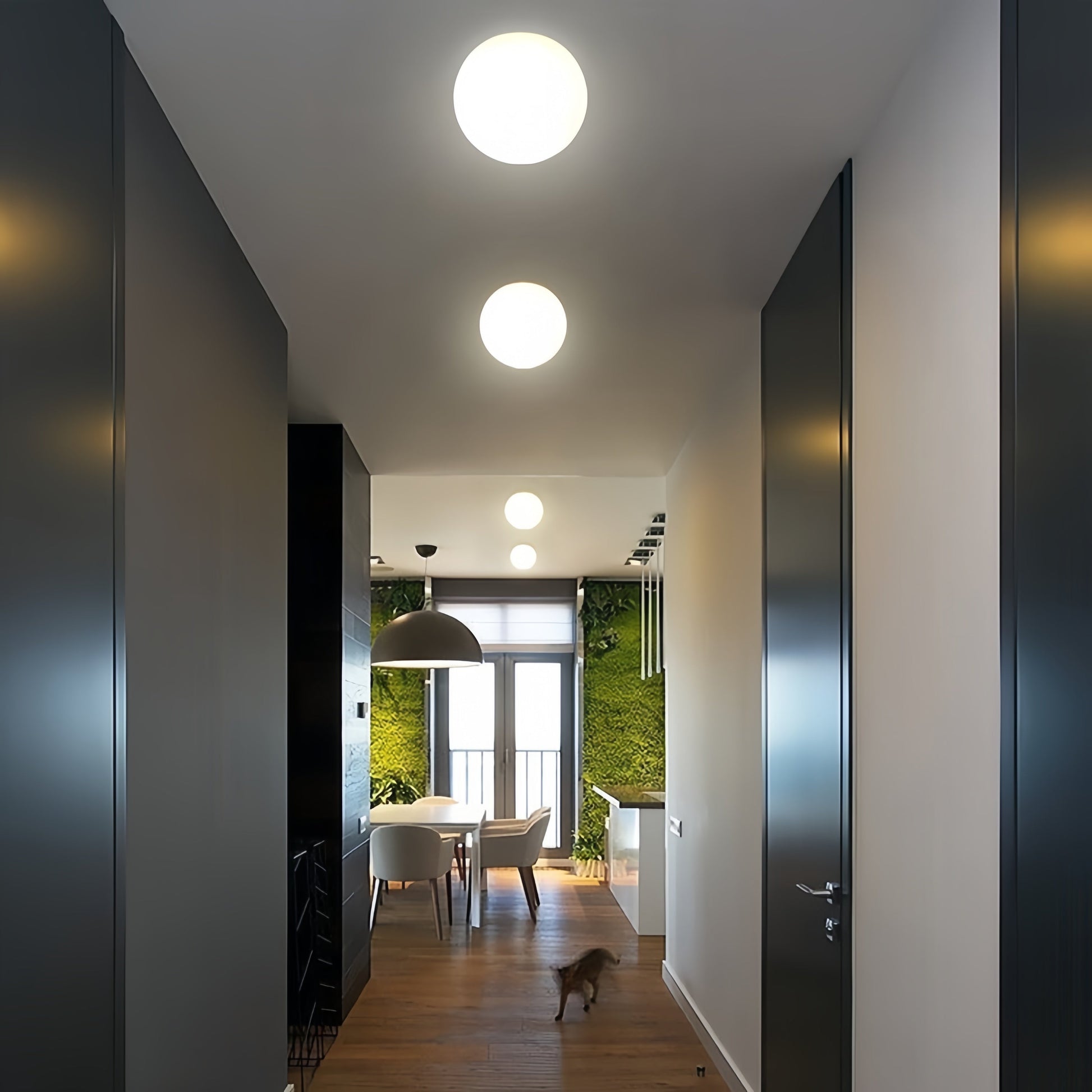 Contemporary Bubble Ceiling Light Round Flush Mount Design - Image 2