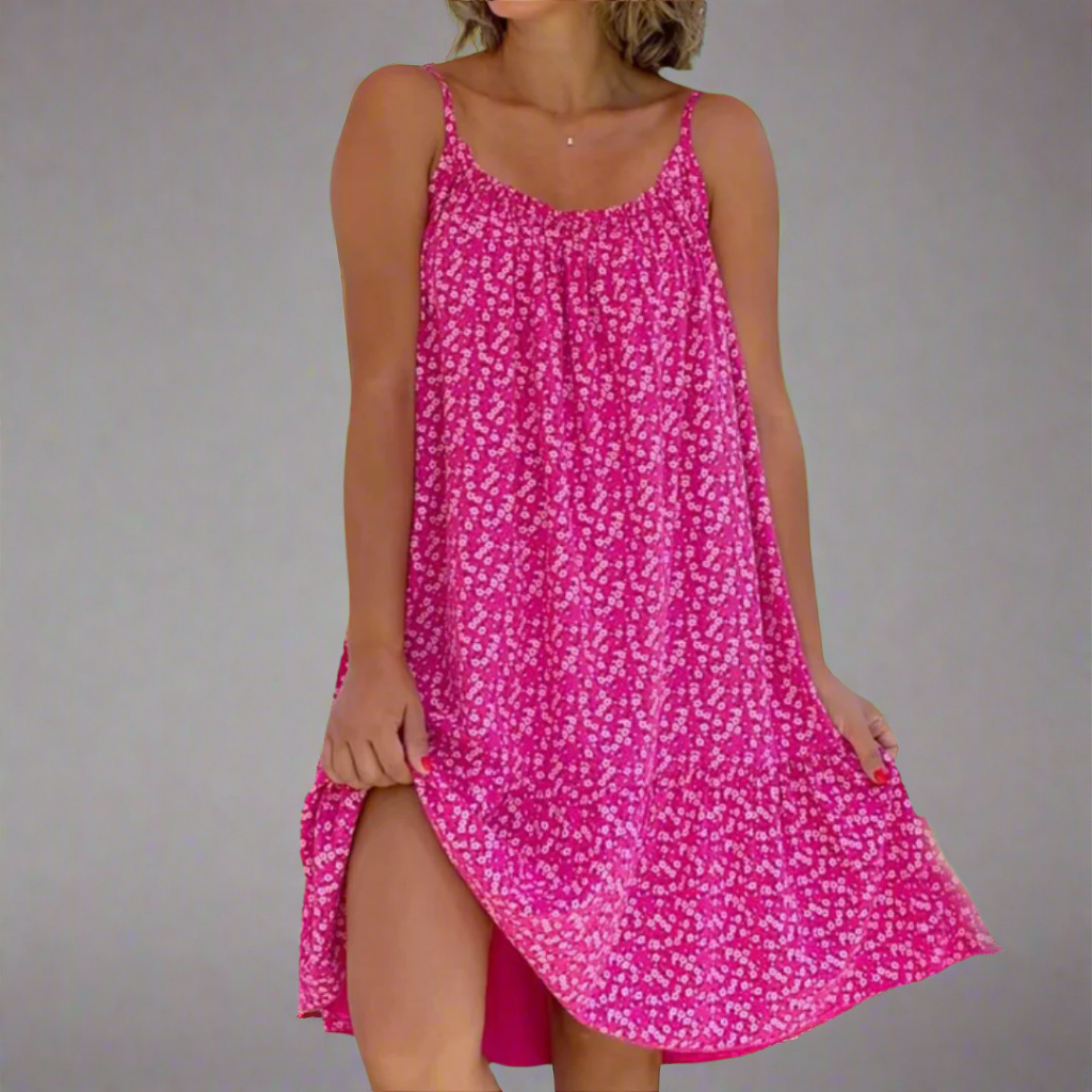 Women's Outdoor Beach Airy Floral Camisole Summer Dress