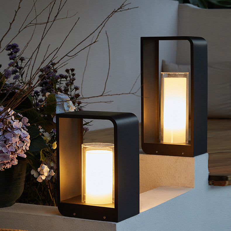 Modern LED Outdoor Garden Light Minimalist Weather-Resistant Square Lamp for Patio & Garden - Image 13