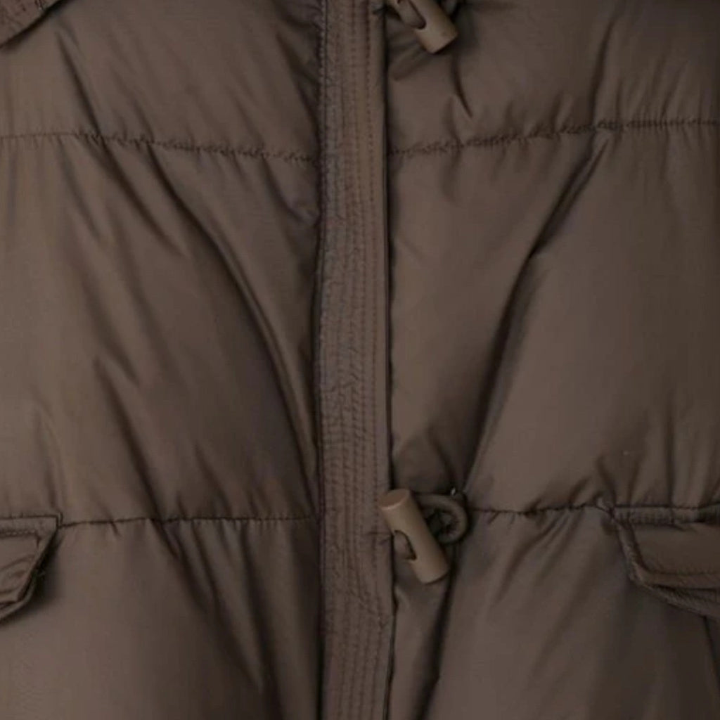 Women’s Fashionable Layered Down Jacket with Thick Design and Fur-Collar