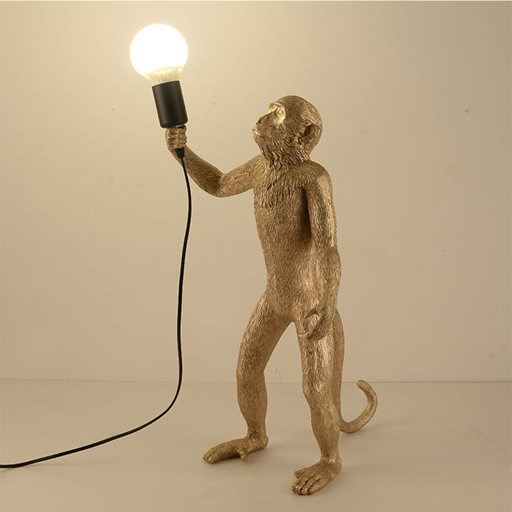 Monkey Table Lamp Black Decorative Bedside Nightstand Light - Image 6