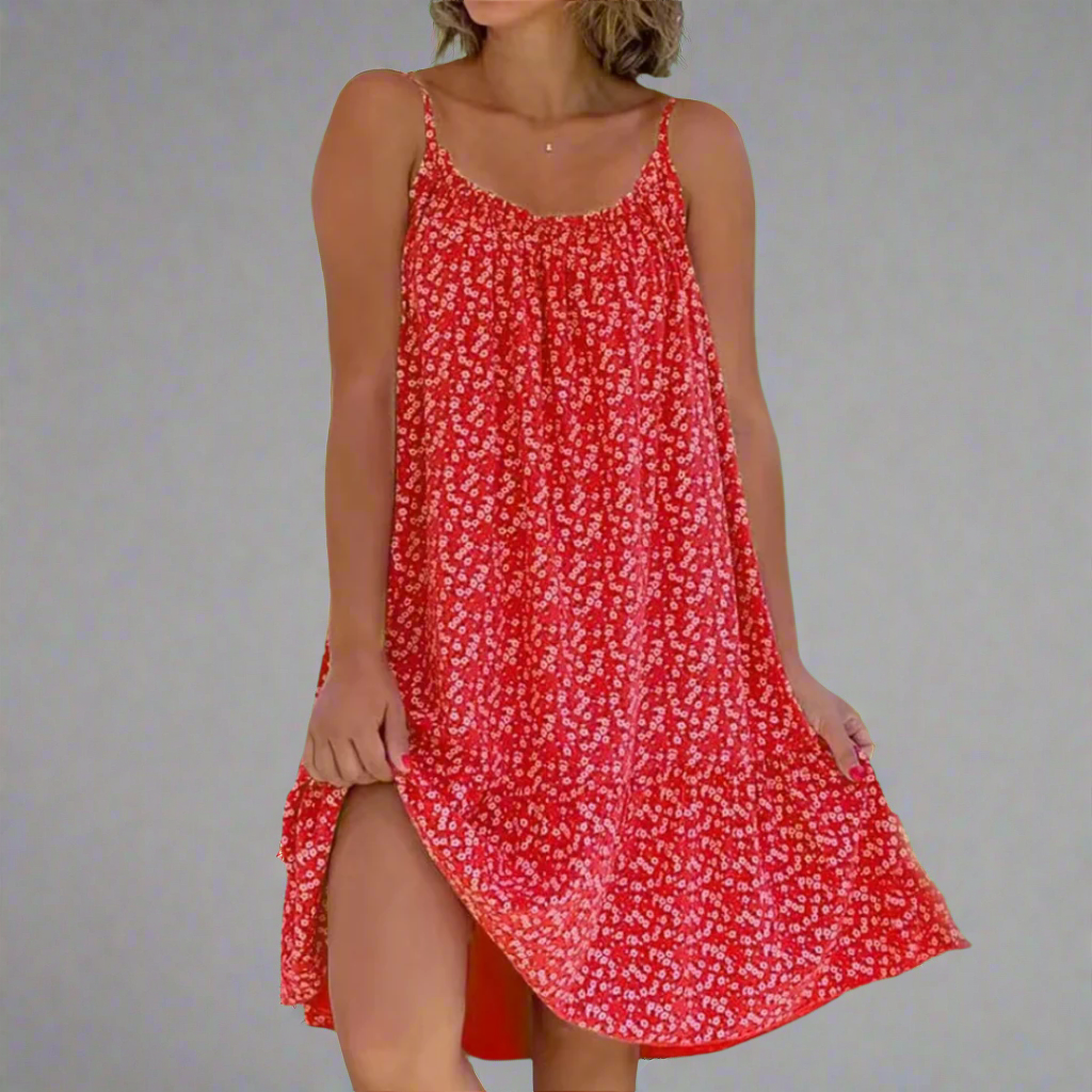 Women's Outdoor Beach Airy Floral Camisole Summer Dress