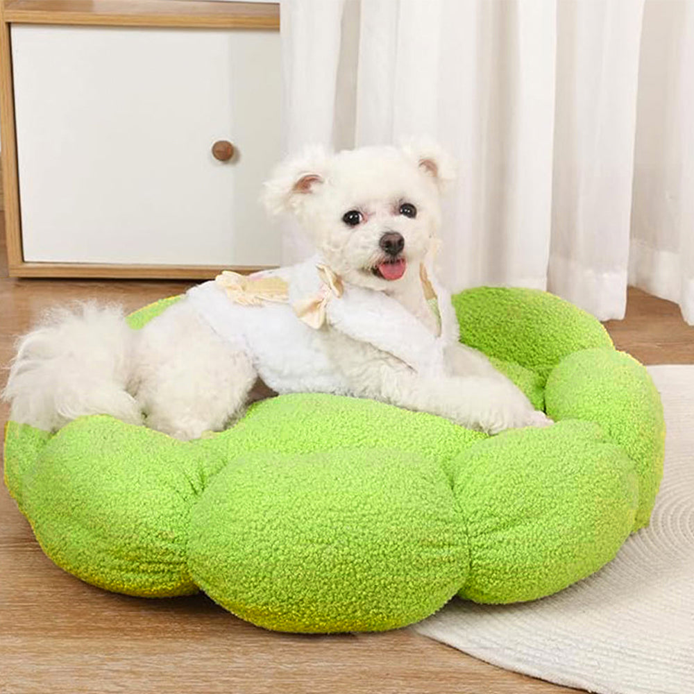 Flower Dog Cat Bed Washable Support Comfortable Pet Bed - Image 3