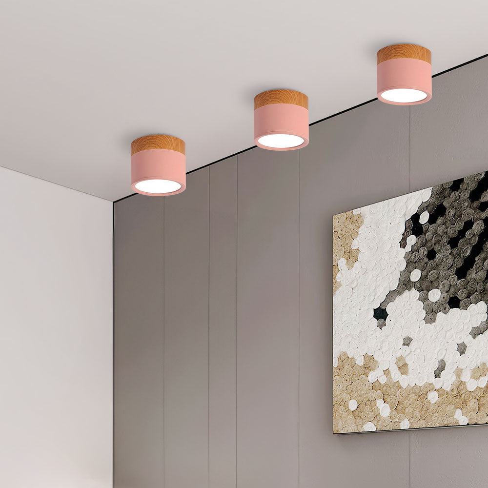 Compact functional round LED ceiling lamp - Ideal for hallways, entryways, and spaces