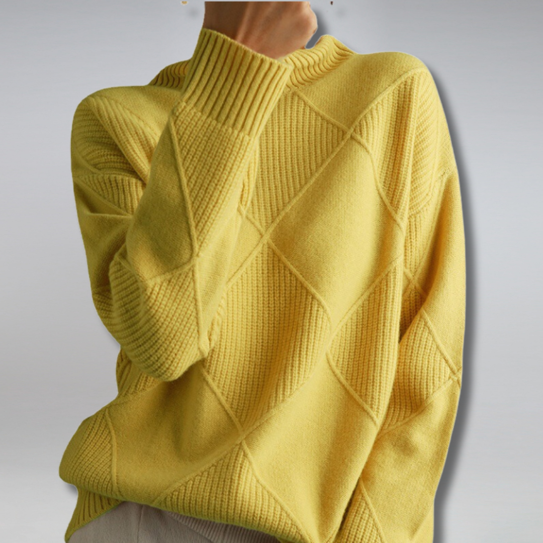 Women's Stylish Cashmere Roll Neck Thick Sweater