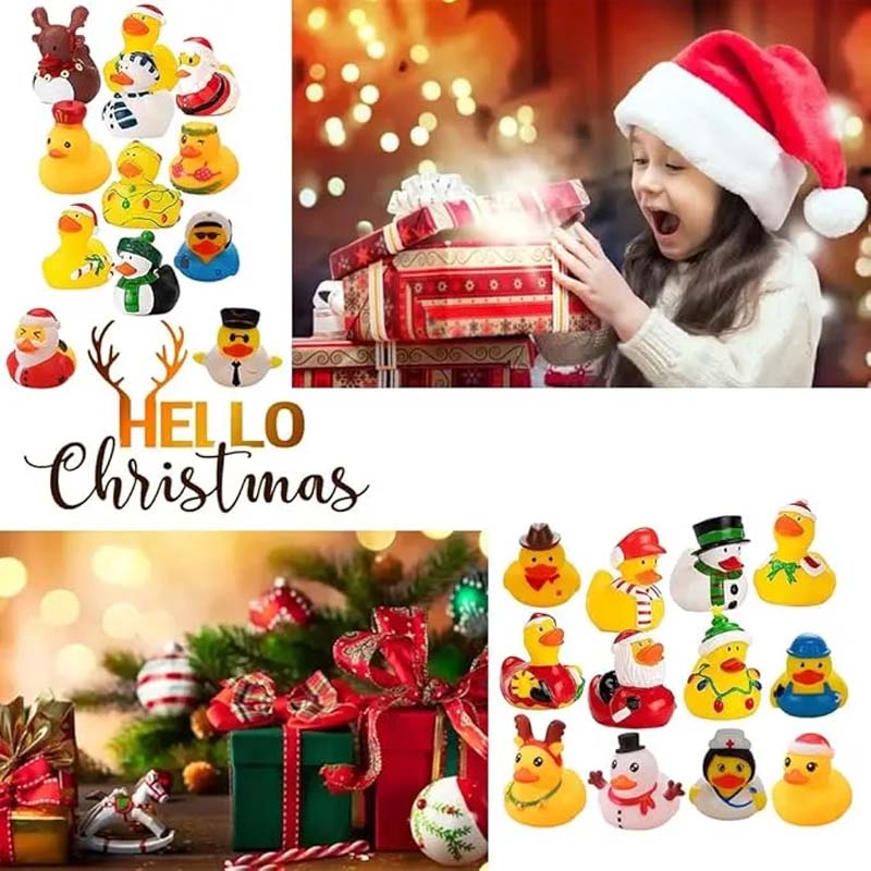 24 Piece Rubber Duck Advent Calendar Christmas Countdown - Image 4