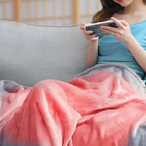 Rechargeable Heated Throw Travel & Home Blanket - Image 5