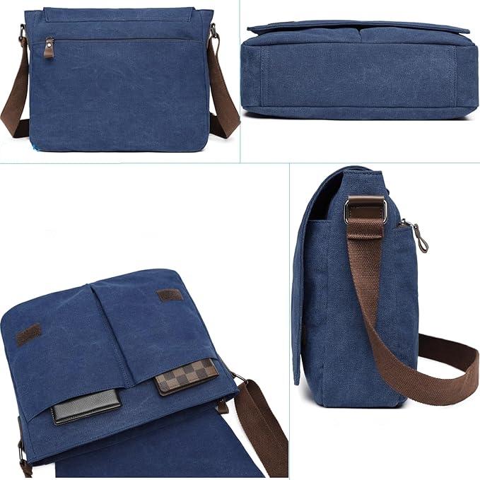 Jasper | Men's Vintage Canvas Crossbody Messenger Bag - Image 7