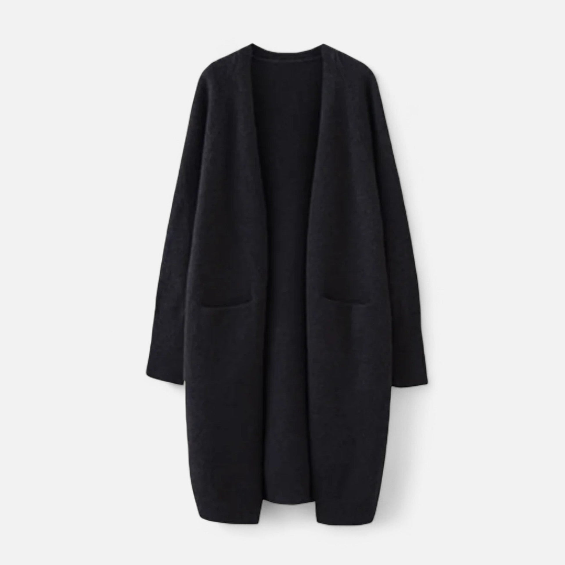 Women’s Casual Elegance Thick Layering Knit Warm Cardigan with V-Neckline