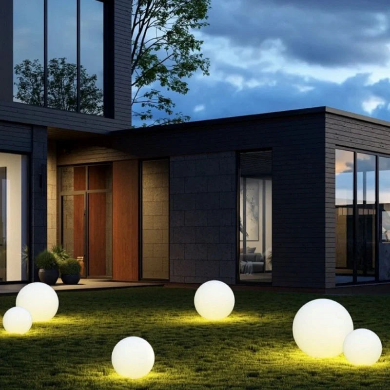 Outdoor Sphere Light Solar Color Changing Garden Orb Remote Control - Image 11