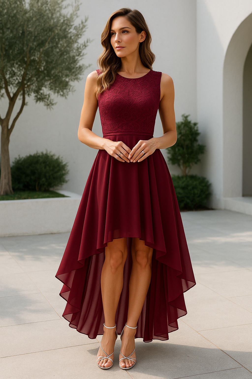 Women's Flattering High Low Party Wedding Guest Dresses