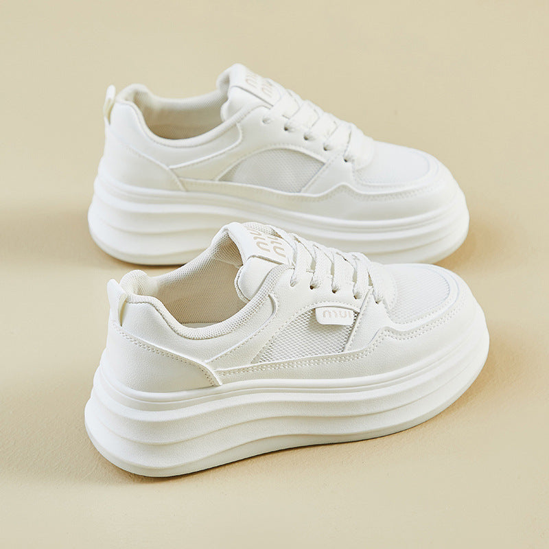 Women’s Outdoor White Soft Sole Sneakers for Everyday Comfort