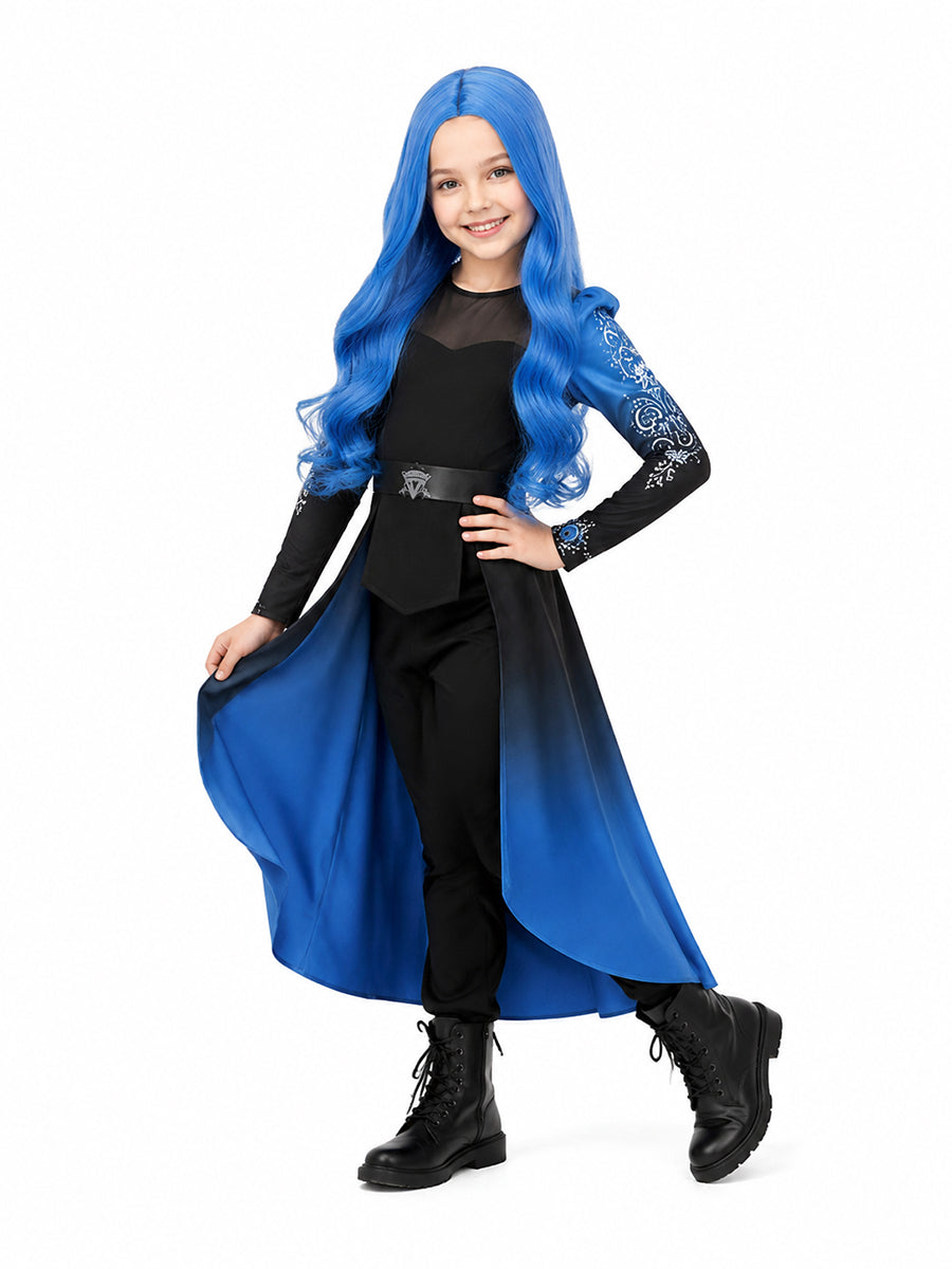 Women Girls 3 Piece Princess Cosplay Costume Ombre
