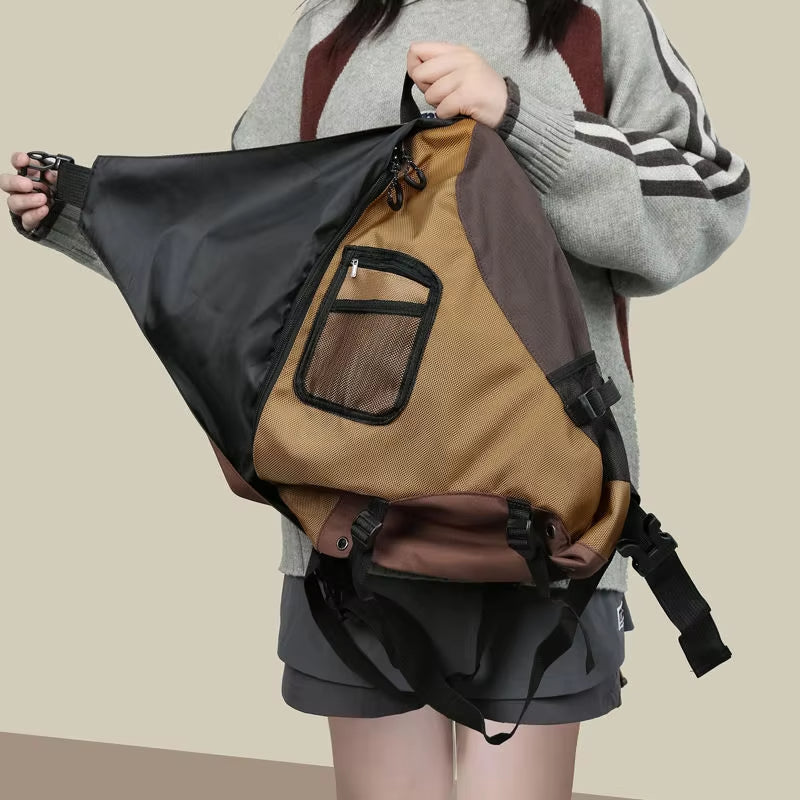 Leo | Water-Resistant Nylon Crossbody Messenger Sling Travel Bag - Image 2