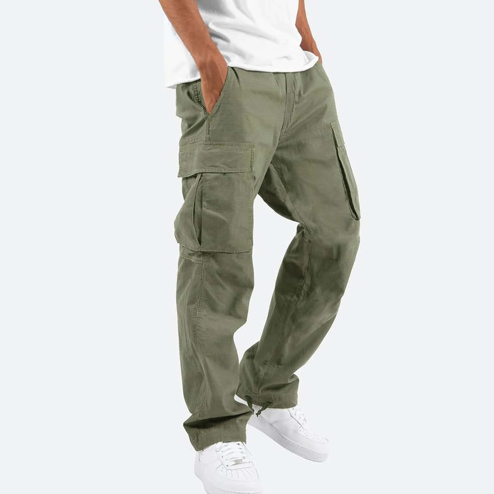 Men’s Modern Cargo Trousers with Extra Pockets