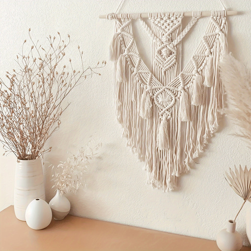 Macrame Wall Hanging Handcrafted Woven Boho Tapestry Decor