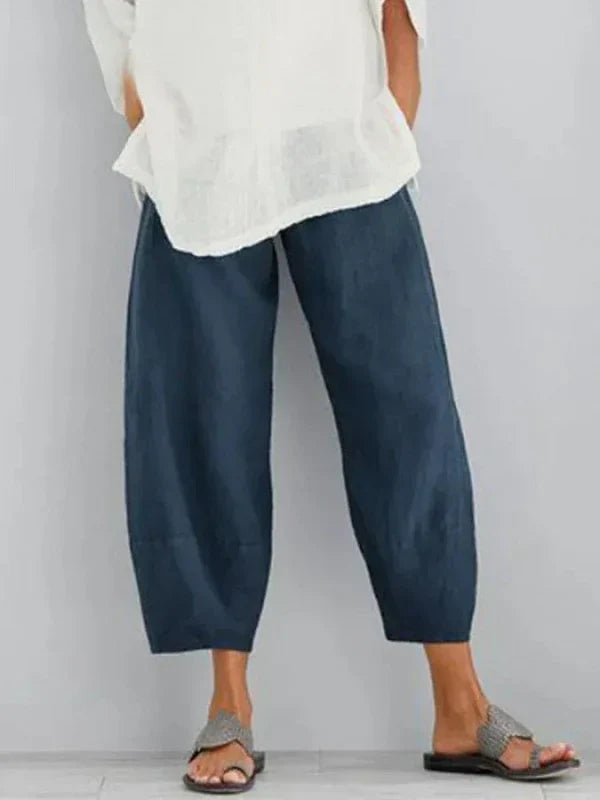 Versatile Relaxed Fit Wide Trousers For Women