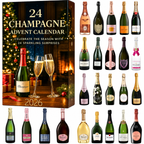 24 Day Champagne Advent Calendar 2026 Flat Decorative Bottle Designs - Image 3