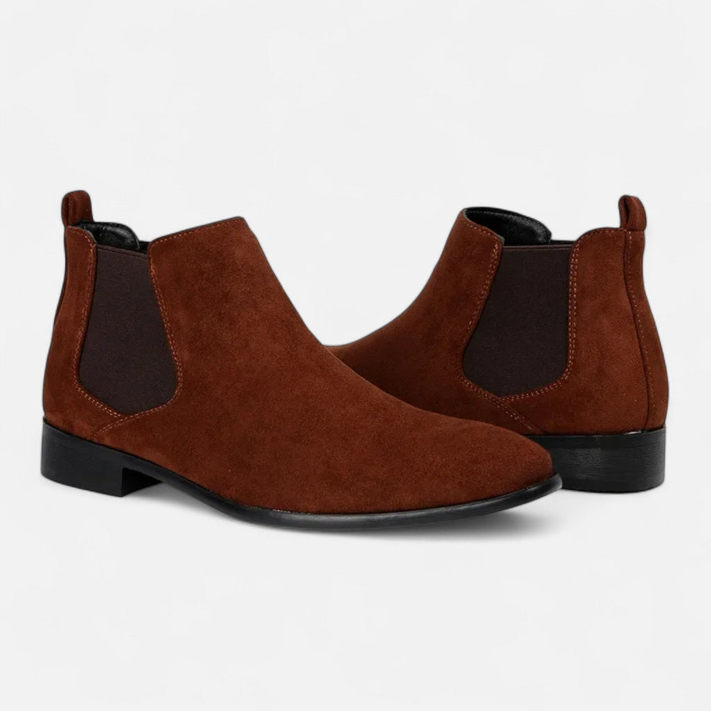 Men’s Timeless Sleek Square-Toe Fashion Chelsea Boots