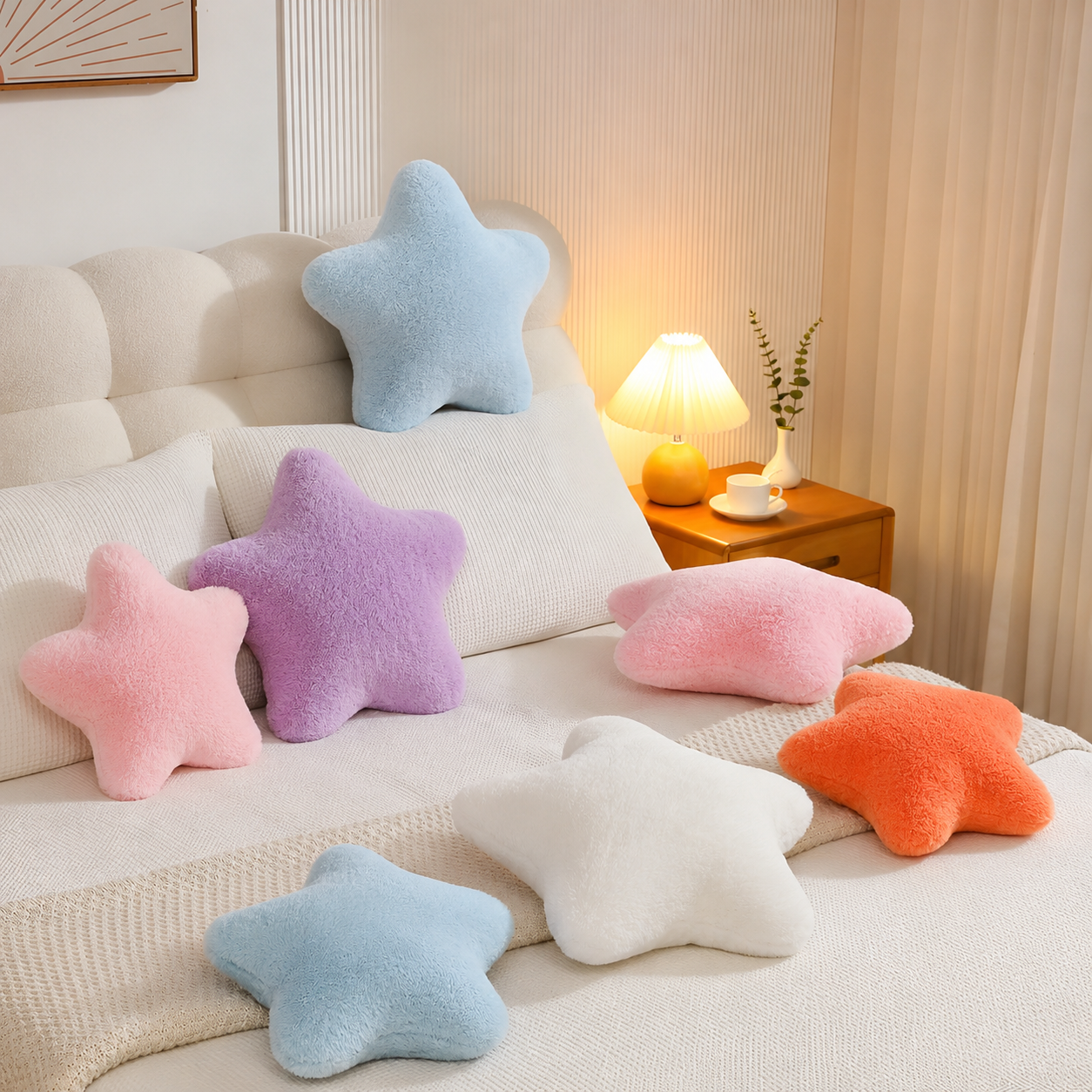 Coussin décoratif en forme d'étoile