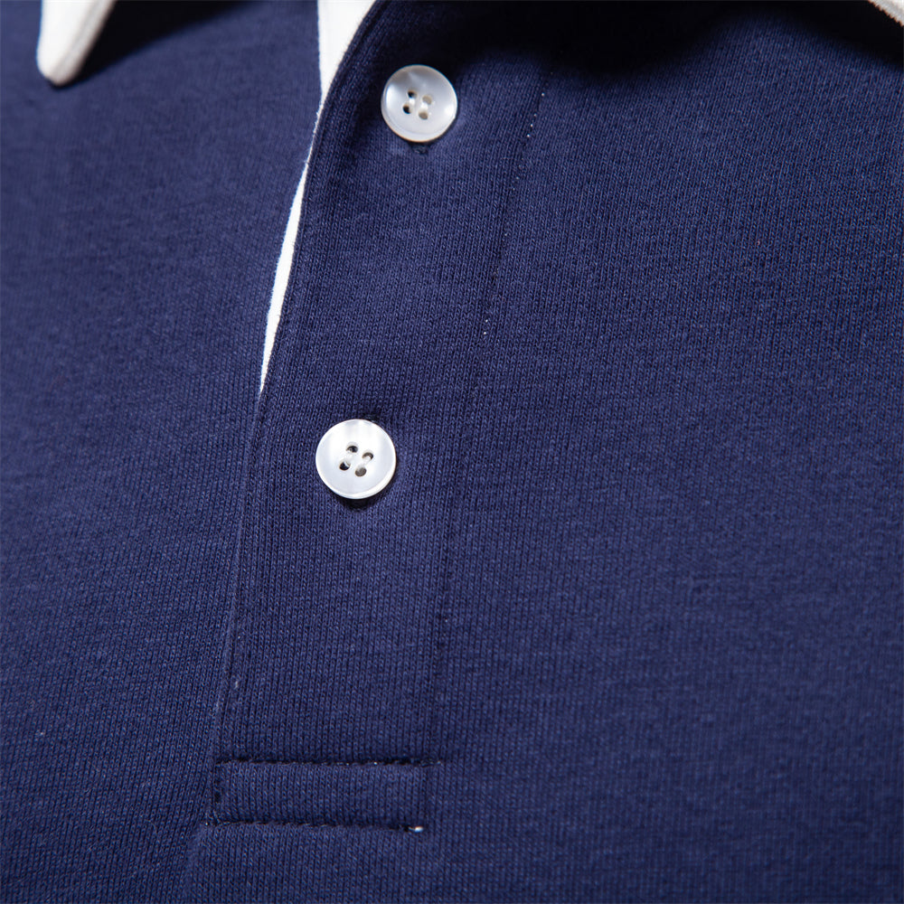 Men's Classic Versatile Polo Long-Sleeved Practical Sweater