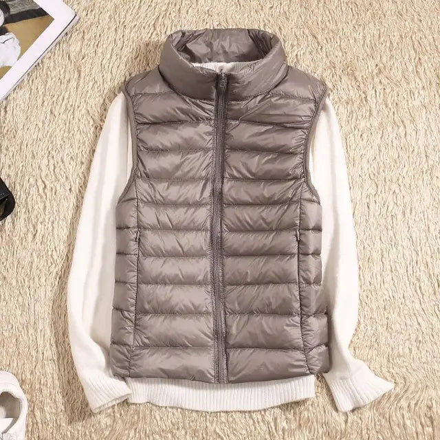 Minimalist Sleek Ultra Light Down Functional Vest for Women