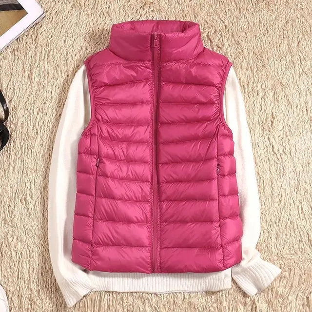 Minimalist Sleek Ultra Light Down Functional Vest for Women