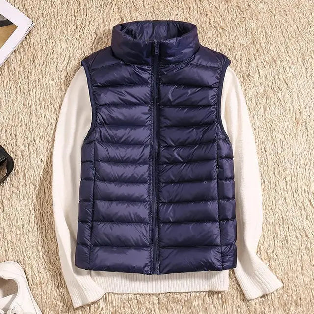 Minimalist Sleek Ultra Light Down Functional Vest for Women
