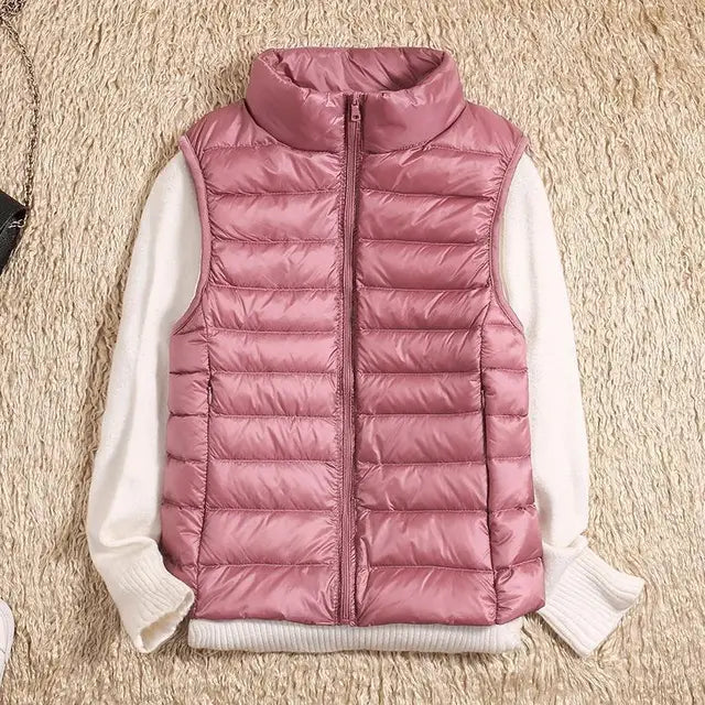 Minimalist Sleek Ultra Light Down Functional Vest for Women