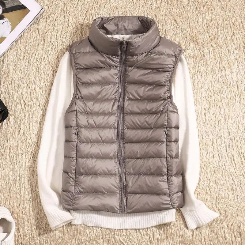 Minimalist Sleek Ultra Light Down Functional Vest for Women