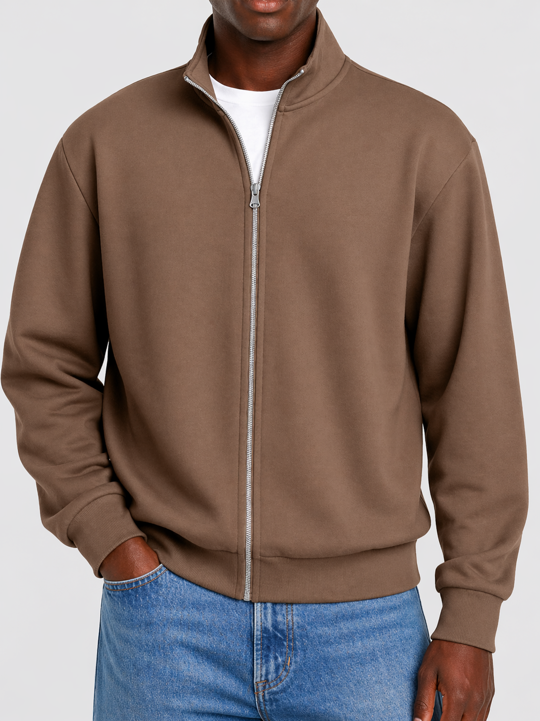 Mens Cardigan Sweater Full Zip - Image 6