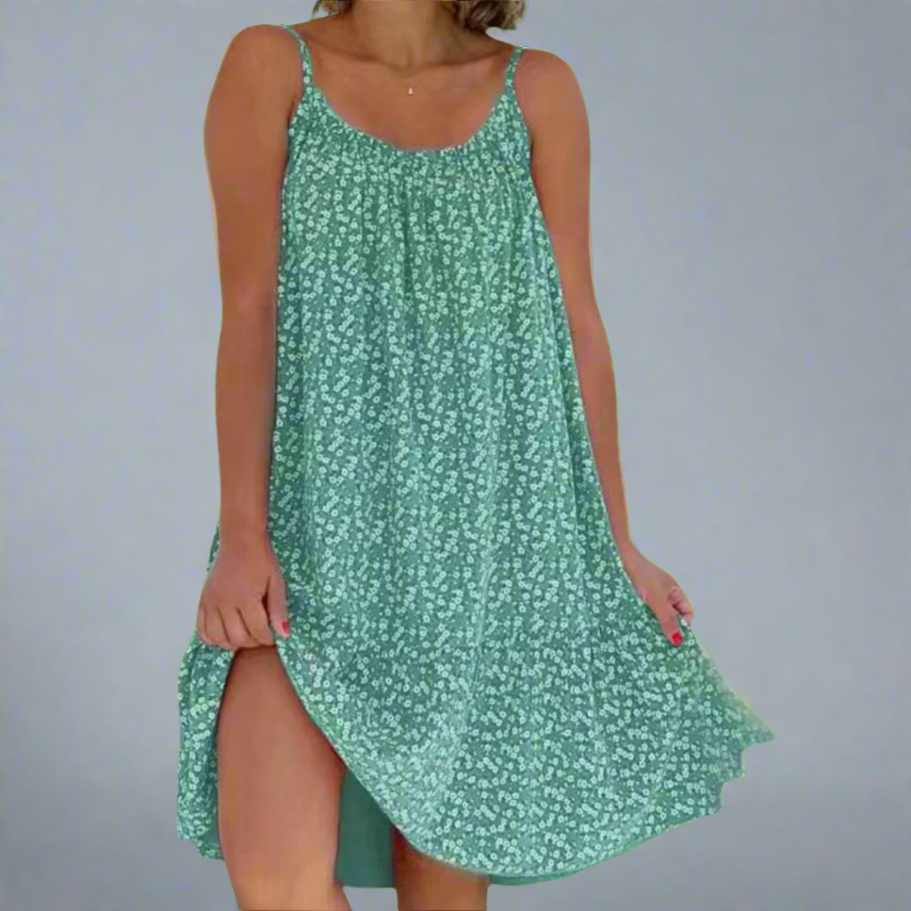 Women's Outdoor Beach Airy Floral Camisole Summer Dress