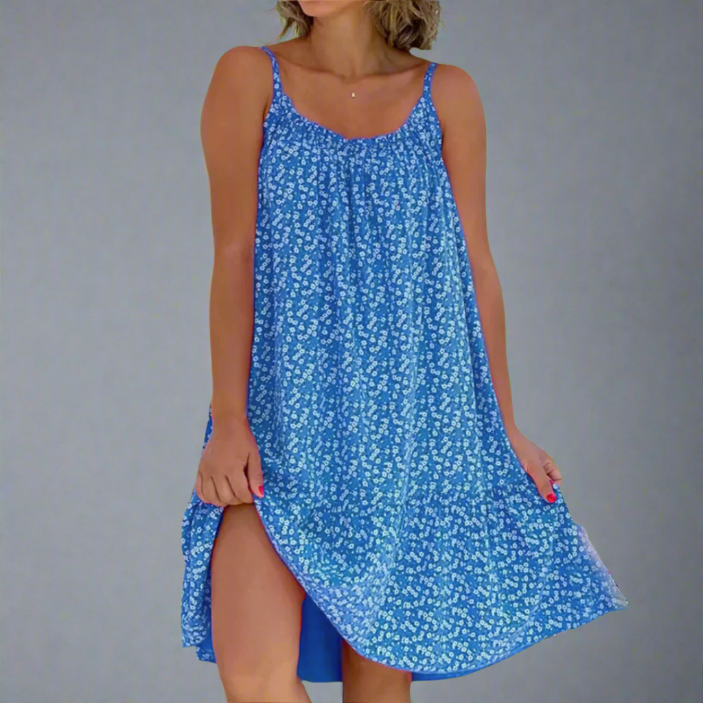 Women's Outdoor Beach Airy Floral Camisole Summer Dress