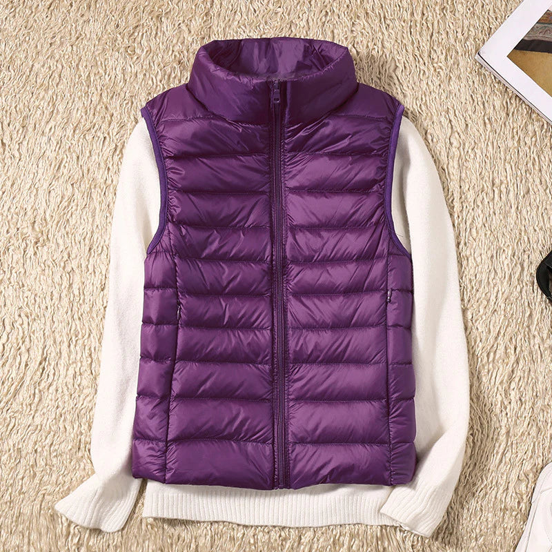 Minimalist Sleek Ultra Light Down Functional Vest for Women