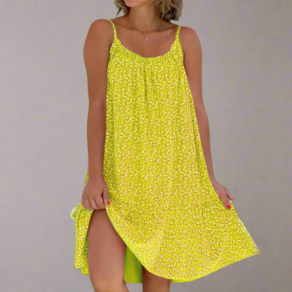 Women's Outdoor Beach Airy Floral Camisole Summer Dress