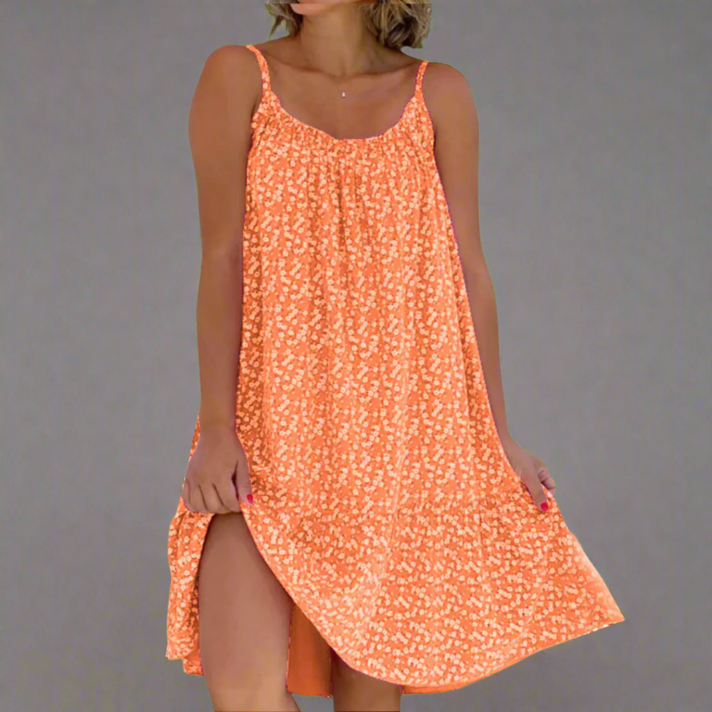 Women's Outdoor Beach Airy Floral Camisole Summer Dress