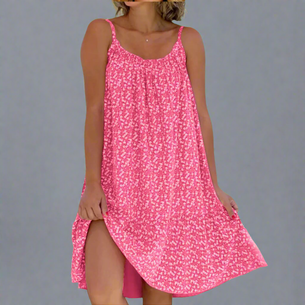 Women's Outdoor Beach Airy Floral Camisole Summer Dress