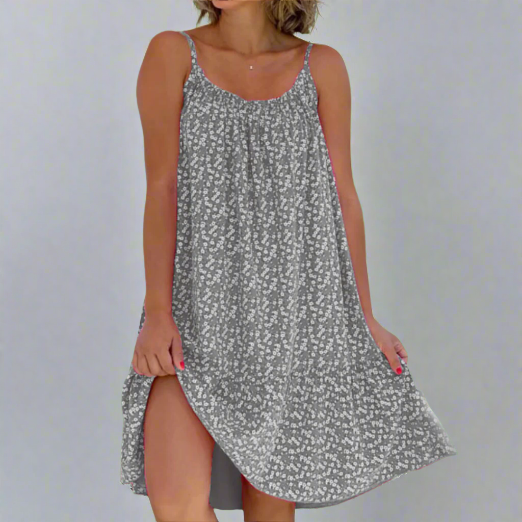 Women's Outdoor Beach Airy Floral Camisole Summer Dress