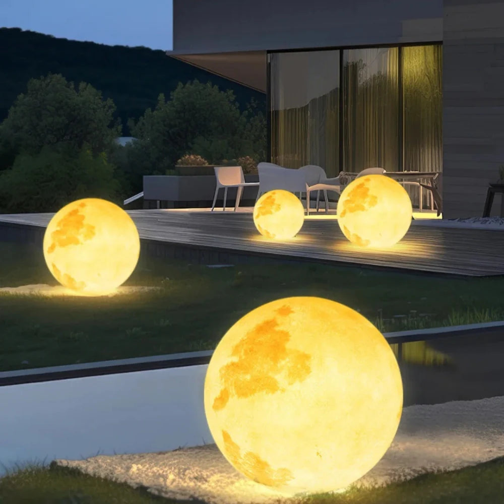Moon Garden Light Solar Waterproof Outdoor Decorative Patio Lamp