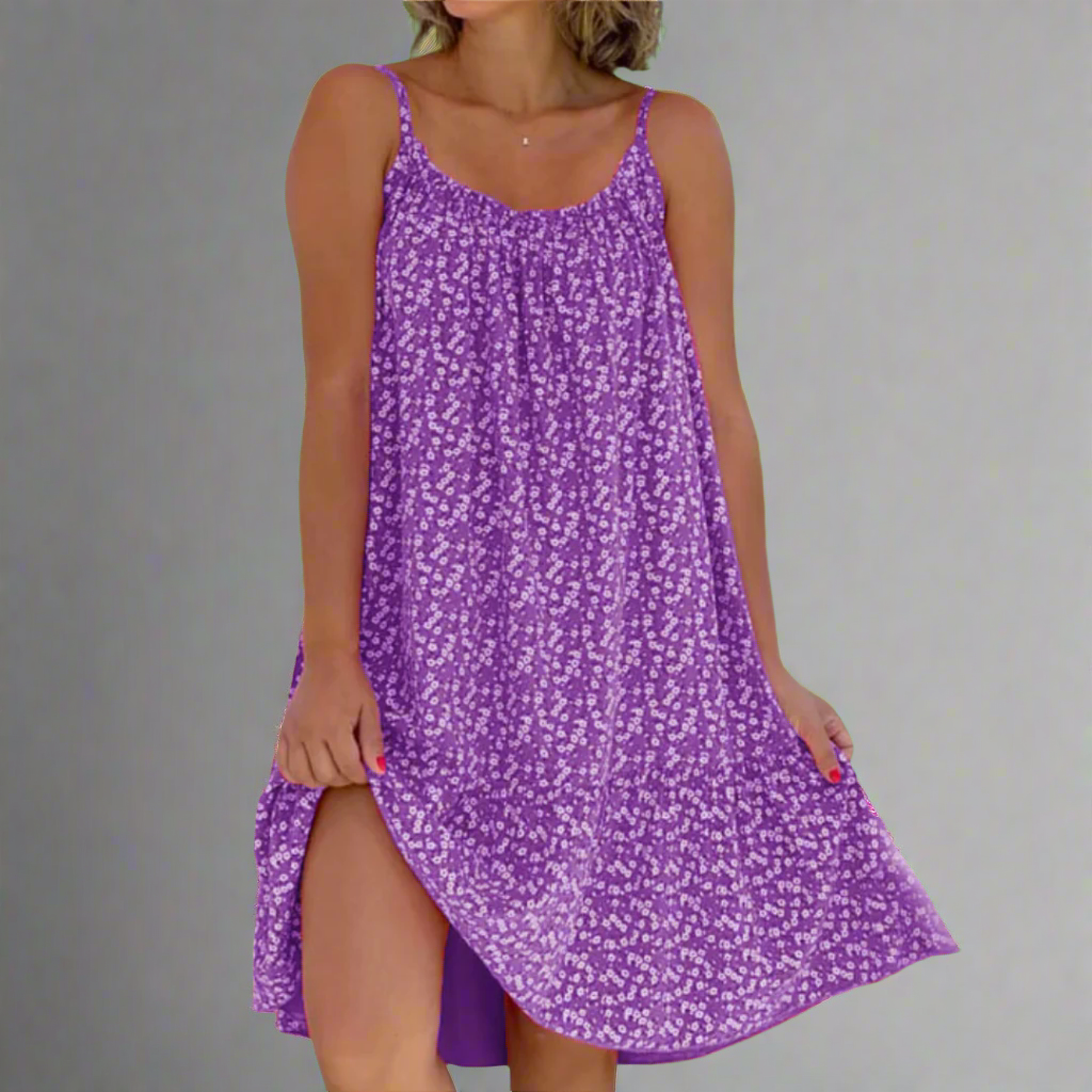 Women's Outdoor Beach Airy Floral Camisole Summer Dress
