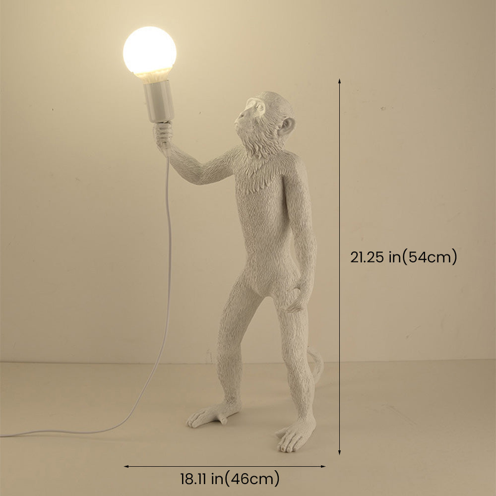 Monkey Table Lamp Black Decorative Bedside Nightstand Light - Image 7