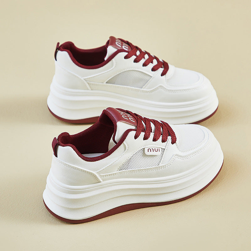 Women’s Outdoor White Soft Sole Sneakers for Everyday Comfort