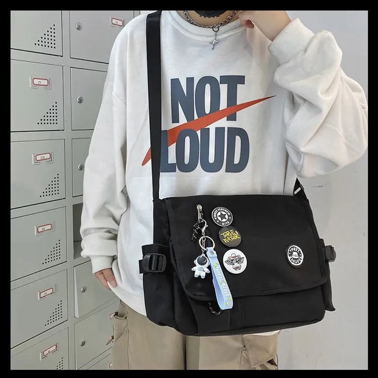 Noah | Trendy Nylon Lightweight Crossbody Messenger Bag - Image 3
