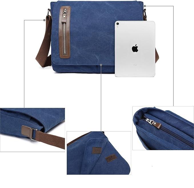 Jasper | Men's Vintage Canvas Crossbody Messenger Bag - Image 6