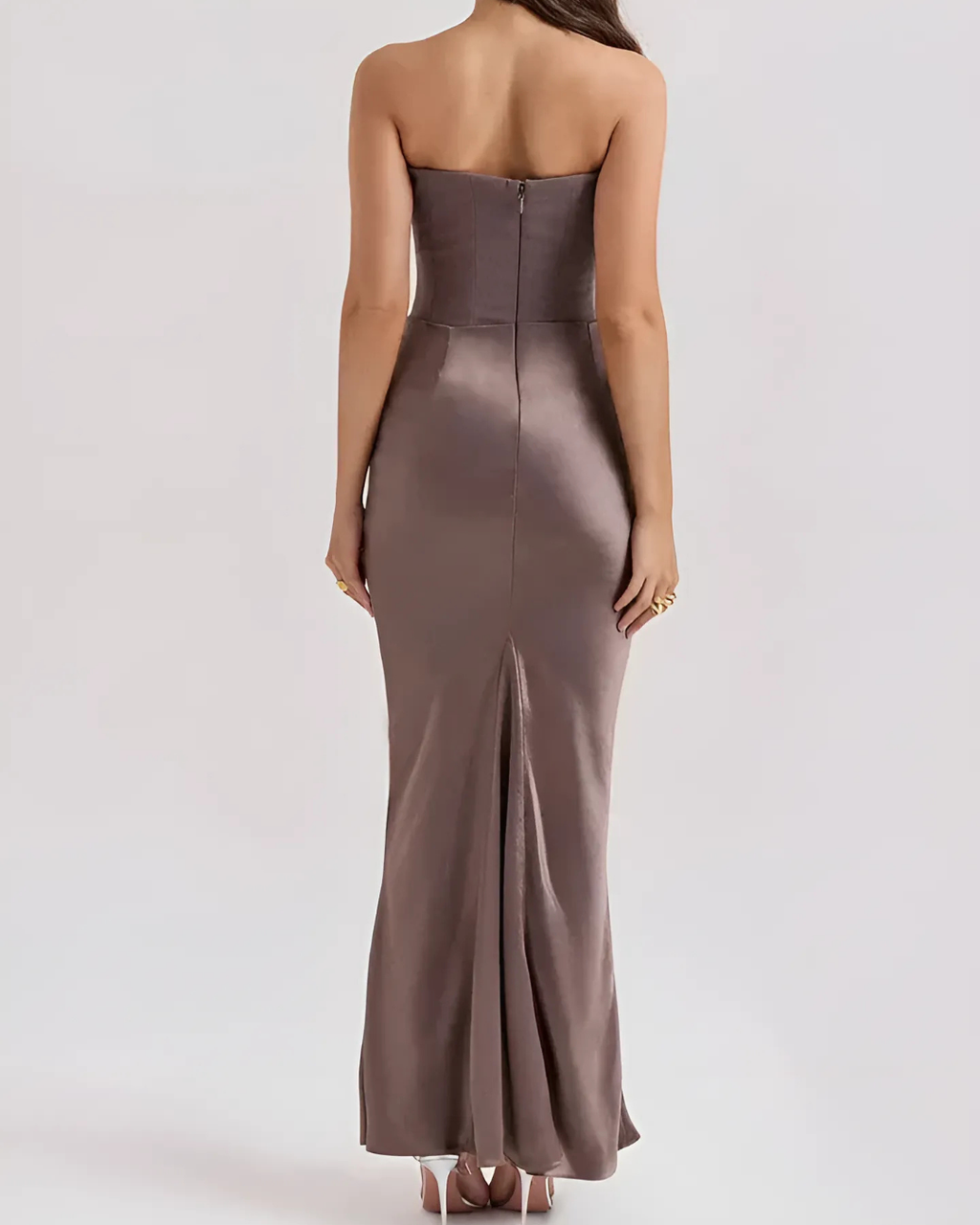 Women's Long Draped Maxi Evening Wedding Guest Dresses For Ceremonies