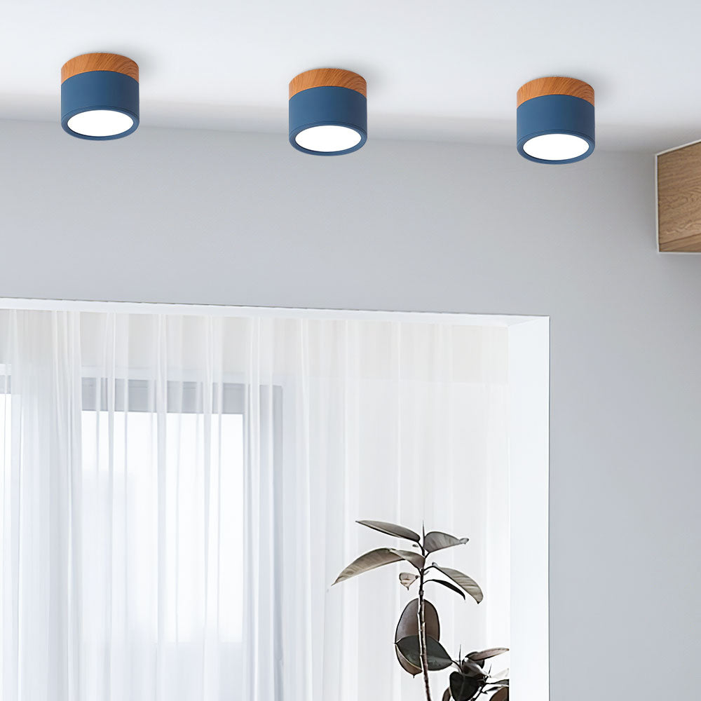 Compact functional round LED ceiling lamp - Ideal for hallways, entryways, and spaces