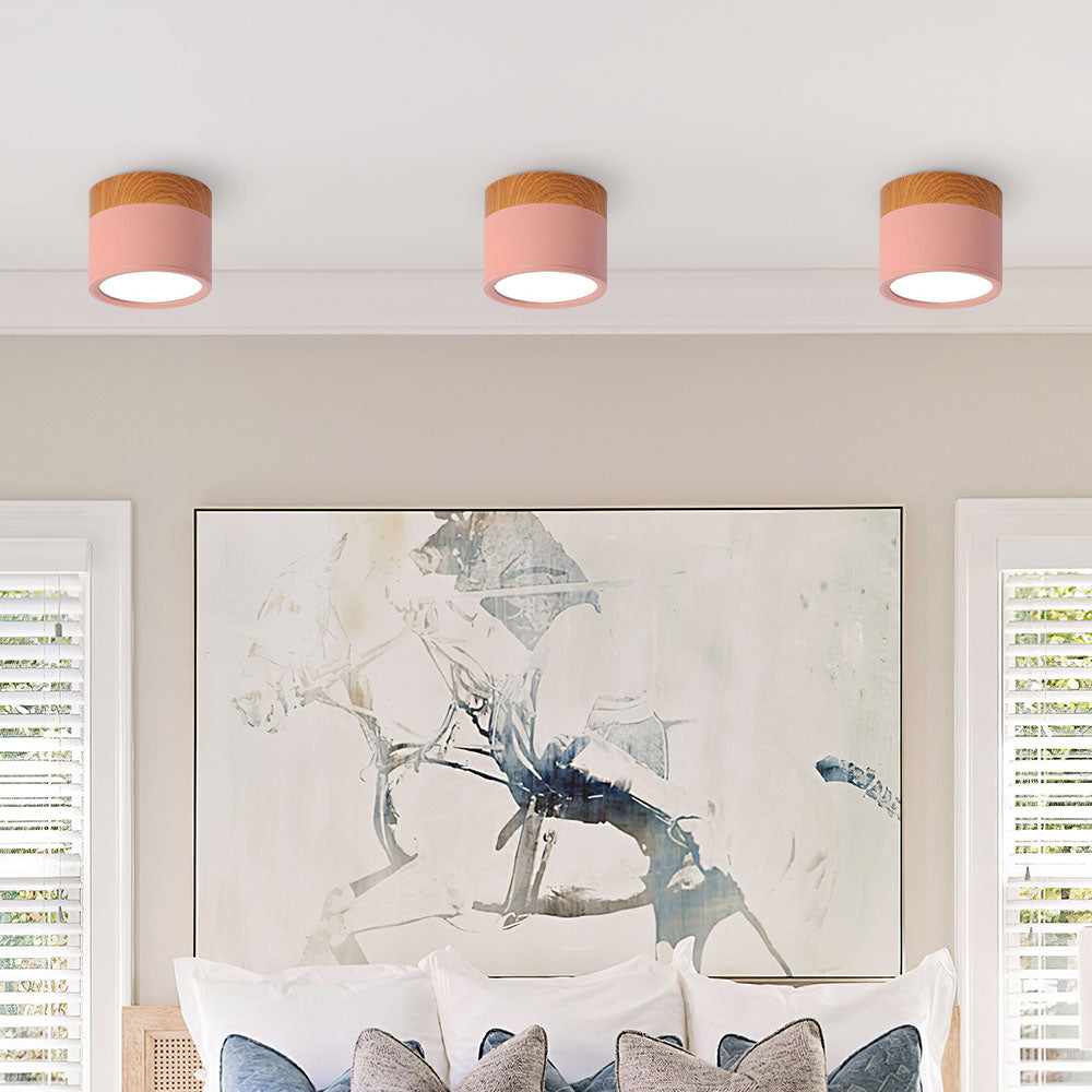 Compact functional round LED ceiling lamp - Ideal for hallways, entryways, and spaces