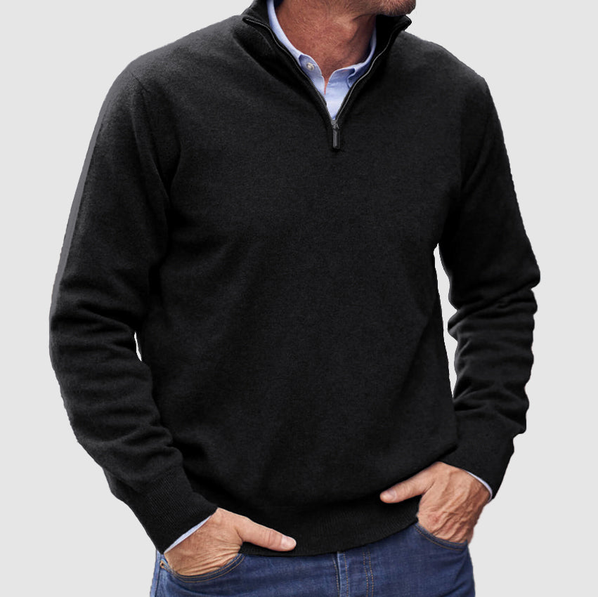 Men’s Versatile Zip Up Fashion Sweater